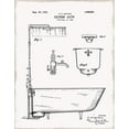 thumbnail image 2 of Donovan, Kelly 15x18 White Modern Wood Framed Museum Art Print Titled - Vintage Bath I, 2 of 4