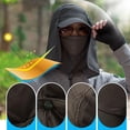thumbnail image 2 of HEVIRGO Chapeau de Protection UV pour Cyclisme en Plein Air Pêche Visage Cou Couverture de Tête avec Rabat, 2 of 10