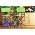 thumbnail image 6 of Statra Bamboo Indoor Outdoor Canvas Directors Chair Barstool - Set of 2, 6 of 11
