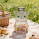 thumbnail image 4 of Botella de vidrio con forma de gato y tapa metálica | Tarro de vidrio transparente para almacenar bebidas y decorar | Recipiente apto para alimentos para leche, agua o aperitivos, 4 of 5