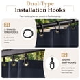 thumbnail image 6 of Kimunuk Outdoor Replacement Curtains for 10' X 10' Gazebo, Waterproof 4-Panels Navy Blue Gazebo Universal Privacy Sidewall Curtains with Zipper for Patio Garden Backyard, Curtain Only, 6 of 9