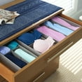 thumbnail image 4 of Household Essentials 3 Piece Drawer Organizers Starter Set, Large Tray and 2 Small Trays, Polyester Linen and PP Non-Woven Lining, Strong Chipboard Siding, Versatile, Nestable, Silver, 4 of 10