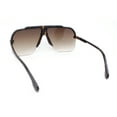 thumbnail image 4 of Mens Rimless Half Rim Oversized Mobster Rectangle Racer Plastic Sunglasses Tortoise - Brown, 4 of 4
