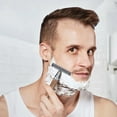 thumbnail image 4 of Long Bamboo Handle Safety Men Shaving Beard Razor Portable Travel Edged Shaver, 4 of 9