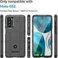 thumbnail image 2 of Phone Case for Motorola G52, Case for Moto G82,Rugged Shield Slim Case with Military Grade Shockproof,Drop-Tested and Camera Lens Protection Cover for Moto G52/MOTO G82/MOTO G71S, HD Black, 2 of 7