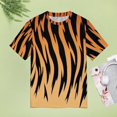 thumbnail image 4 of Animal Print Patterns Women's Short Sleeve T-Shirt Crew Neck Casual Summer Trendy Loose Fit Tops, 4 of 6