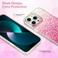 thumbnail image 7 of Compatible for iPhone 12 Pro Max Case, Gradient Glitter Sparkly Shiny Bling Diamond Texture Clear Bumper Slim Shell Case Non-Yellowing Shockproof Protective Cover for iPhone 12 Pro Max, White, 7 of 7