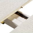 thumbnail image 6 of Furniture of America Arvin 90" Removable Leaf Extendable Dining Table, White Oak, 6 of 10