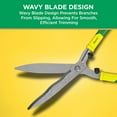 thumbnail image 5 of Miracle-Gro 18 in. Wavy Blade Hedge Shears – Carbon Steel Blades for Trimming, 5 of 6
