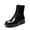 ALL BLACK, variant on Kids Combat Ankle Boots Lace-Up & Side-Zip Shoes for Toddler, Little Kid & Big Kid