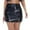02_Black, variant on HNMKIU High Gloss Leather Bodycon Mini Skirt Side Slit Party Clubwear Stretch Fit 02_Black，L
