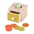 thumbnail image 3 of Caja de caída de bolas Caja de permanencia de objetos Habilidades motoras finas Juguetes Montessori San Valentín cajón único, 3 of 9