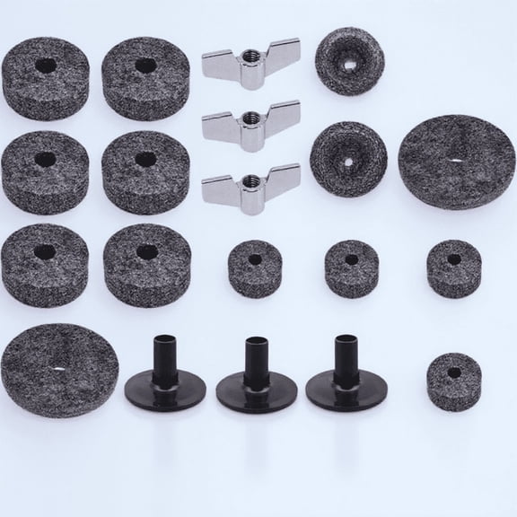 IFANLANDOR Cymbal Felt Pad Grey Felt for Drum Durable and Protective 1Set