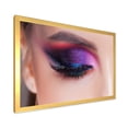 thumbnail image 2 of Designart 'Bright Eye Makeup In Luxurious Blue And Pink Shades' Modern Framed Art Print, 2 of 4