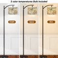 thumbnail image 4 of Arc Floor Lamps Ancient oriental drawing technique Beautiful Natural Luxury Marbleized Modern LED Adjustable Lampshade Standing Light for Living Room Reading Bedroom Office, 4 of 5
