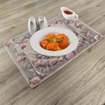 thumbnail image 2 of Ambesonne Vintage Romantic Place Mats Set of 4, Doves and Roses, Standard Size, Pale Pink Pale Cadet Blue, 2 of 5