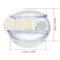 thumbnail image 2 of Unique Bargains 1 Pc Durable Tumbler Lid for Office Cream White Plastic, 2 of 5