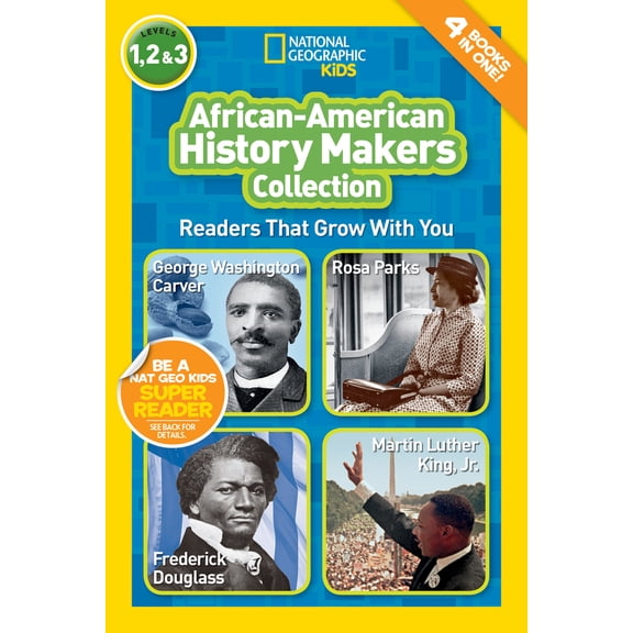 Pre-Owned National Geographic Kids Readers African-American History Makers Collection (National Geographic Kids Readers, Levels 1, 2, & 3): Readers That Grow with , (Hardcover)