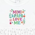 thumbnail image 4 of Inktastic Mimi and Papa Love Me Girls Baby Dress, 4 of 5
