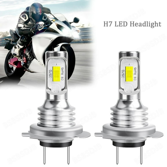 For Yamaha YZF-R6 2003-2015 Motorcycle White H7 LED Headlight Bulbs White