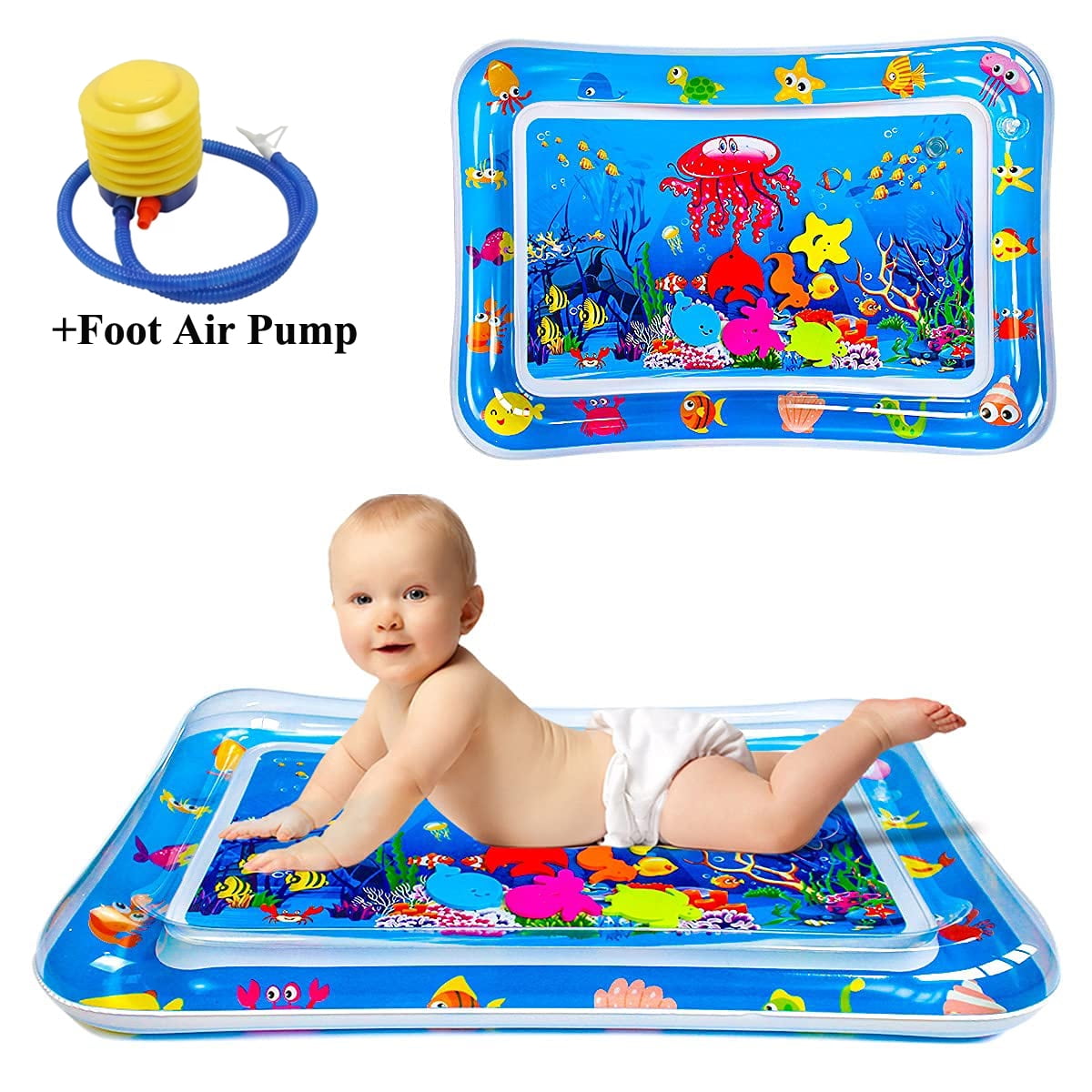 New-Style Inflatable Tummy Time Mat Premium Baby Water Play Mat