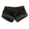 thumbnail image 4 of Pantalones cortos de mezclilla a la moda, elegantes, informales, para cosplay, de 6 pulgadas negro, 4 of 9
