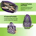 thumbnail image 6 of Garden Tool Bag,Purple French Bulldog Garden Tool Organizer,Garden Gifts,Waterproof Multi-Pocket Garden Tool Storage 11.8x5.5x11.4 Inch(Tools NOT Included), 6 of 6