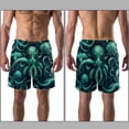 thumbnail image 3 of luoweisi Men's Beach Shorts Quick Dry Swim Trunks with Mesh Lining Octopus S, 3 of 5