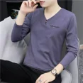 thumbnail image 2 of Camiseta lisa de corte entallado para hombre, sudaderas unicolor, cuello en V, jerseys para hombre, camisetas ajustadas de talla grande, ropa de calle Y2k, tendencias de moda 2024, 2 of 5