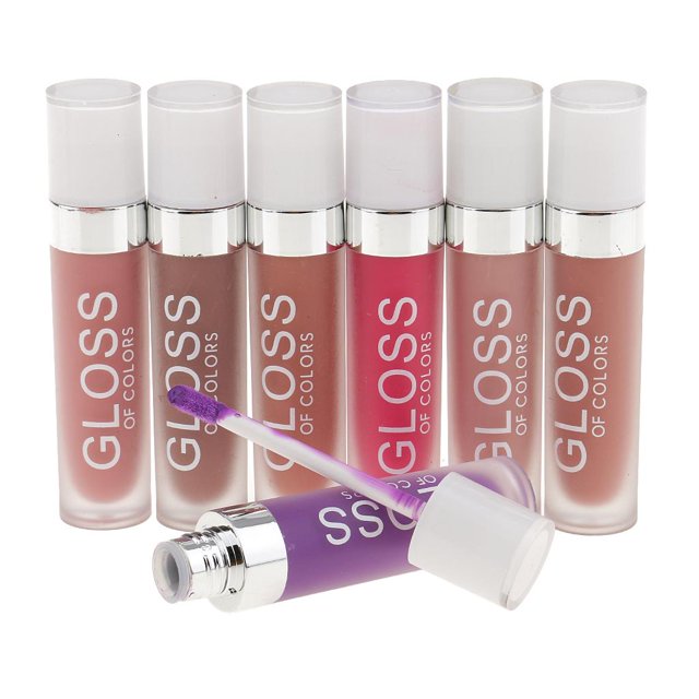 7pcs cosmético mate brillo de labios líquido lápiz labial lápiz labial conjunto de maquillaje 1-7 Yuyangstore Brillo de labios