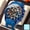 Blue&Blue, variant on Men Luminous Quartz Watch, Versatile Universal Matching Timepiece for Travel Daily Life