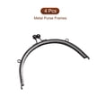 thumbnail image 3 of Uxcell 4pcs Metal Purse Frame, 8.1" Kiss Lock Clasp Frame for Coin Purse Sewing Bag Making DIY Craft, Black, 3 of 6