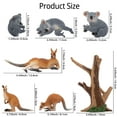 thumbnail image 6 of Toymany 7PCS Australian Wildlife Animal Figurines Includes Koala and Kangaroo Figure Toy, Plastic Forest Animal Figures Toy Set, Cake Toppers Christmas Birthday Gift for Kids Toddlers, 6 of 7