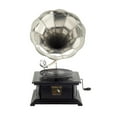 thumbnail image 6 of DecMode 14" x 26" Black Mango Wood Music Functional Gramophone with Record, 1-Piece, 6 of 7