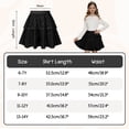 thumbnail image 2 of Usaibhir Girls Sequin Skirt Elastic Waist Glitter Sparkly Skort with Lining Twirling Shiny Skirts for Kids Dance Party 7-14Y, 2 of 7