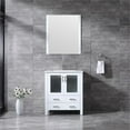 thumbnail image 2 of Volez 30 in W x 18.25 in D White Bath Vanity, White Ceramic Top, and 28 in Mirror, 2 of 8