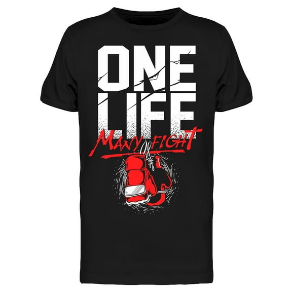One Life Many Fight T-Shirt Men -Image by Shutterstock, Male 3X-Large