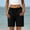 Black women loose beach shorts a1, variant on Cagogo Womens Loose Elastic Waist Beach Shorts Casual Flowy Summer Vacation Solid Regular Fit Relaxed Drawstring Shorts for Travel Swim Lounge, Army Green M