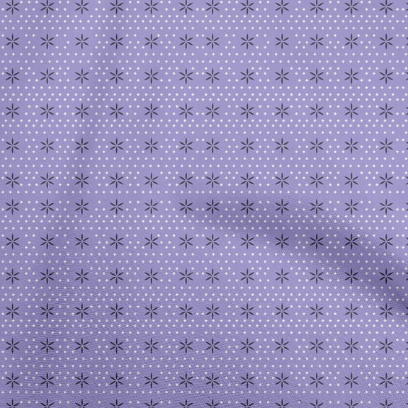 oneOone Georgette Viscose Amethyst Fabric Geometrical Sewing Material Print Fabric By The Yard 42 Inch Wide