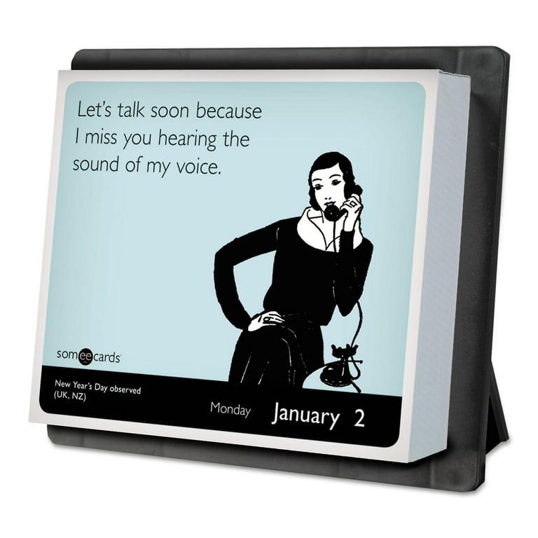 ATAGLANCE Year In A Box SomeECards Desk Calendar 1/8 X, 42 OFF