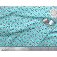 thumbnail image 2 of Soimoi Poly Georgette Fabric White Heart Print Fabric by The Yard 52 Inch Wide, 2 of 3