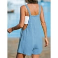 thumbnail image 2 of Cupshe Women's Romper Square Neck Pinafore Jumpsuits Sleeveless Overall Wide Leg Outfit Casual Dressy, Size XS-XL, 2 of 4