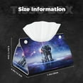 thumbnail image 5 of Salouo Astronauts Start Running Pattern Long Tissue Box Cover Rectangular–Plus Size Tissue Box Holder Modern LeatheLarge Tissue Holder for Bathroom Car & Office Decor, 5 of 7