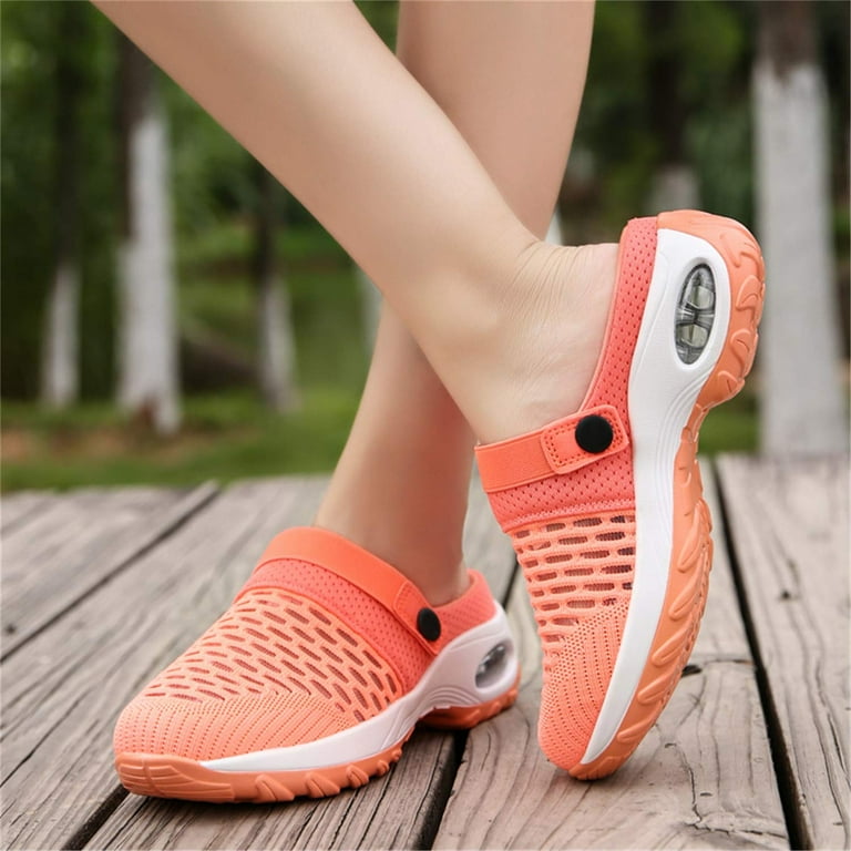 Women s Slippers House Shoes All Seasons Mesh Slip On Air Cushion