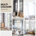 thumbnail image 6 of YEAHOME Black Sheer Curtains 95 inches Long - Home Decoration Grommet Airy & Lightweight Elegant Window Treatments with Light Filtering for Bedroom/Living Room (2 Panels, W52 x L95), 6 of 7
