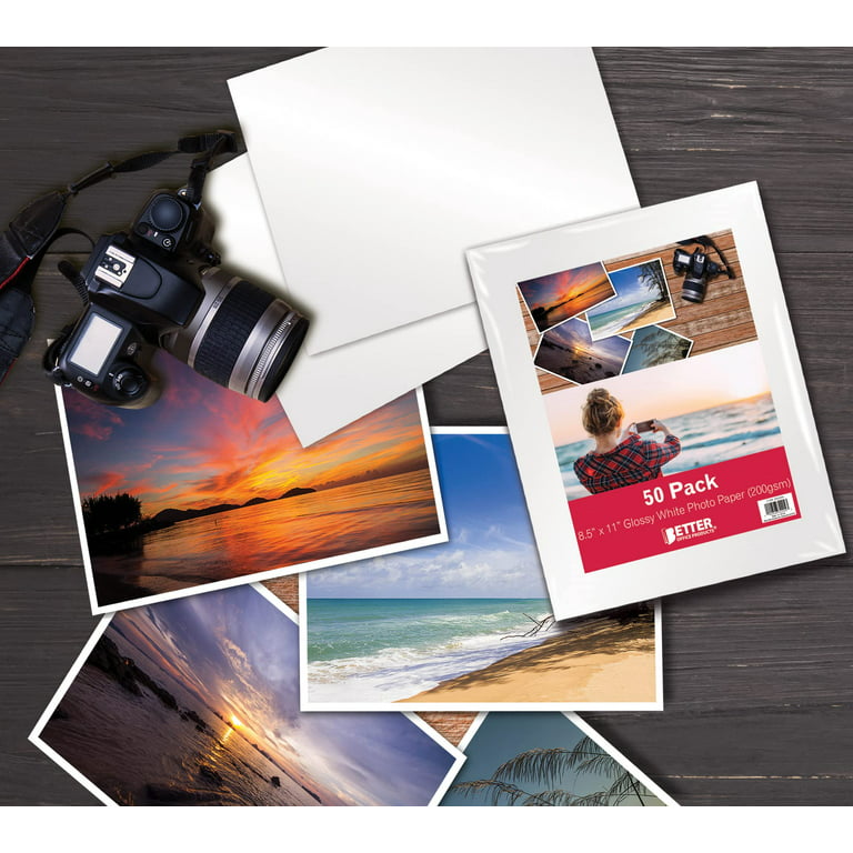  8.5 X 11 Premium Arctic Matte Inkjet Photo Paper - 50 Sheets  : Office Products
