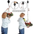 thumbnail image 4 of Polea para cesta colgante Nirvana, 2 ganchos ajustables para cestas de flores, colgador de plantas, poleas ajustables para plantas, poleas retráctiles para plantas, para colgar, 4 of 5