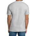 thumbnail image 3 of Hanes Beefy-T Short Sleeve T-Shirt for Men’s, Crewneck Casual Blank Shirt Ash Tee, S, 3 of 4