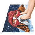thumbnail image 5 of WOBOGO Snow Basset Hound Carpet 39x20in Kitchen Bathroom Plush Absorbent Non-Slip Floor Mat, 5 of 8