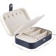 thumbnail image 3 of Portable travel jewelry box for women, jewelry organizer for rings, earrings, bracelets and necklaces, 16.5x11.5x5.5cm, 3 of 5